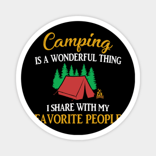 Camping Is A Wonderful Thing Magnet